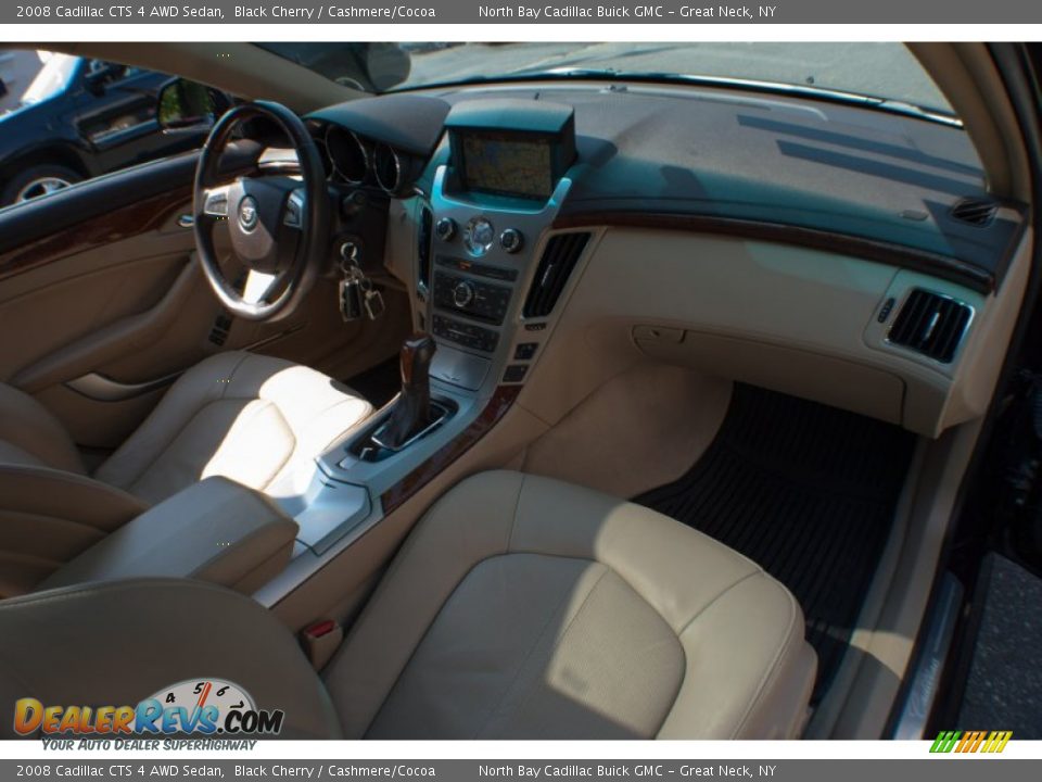 2008 Cadillac CTS 4 AWD Sedan Black Cherry / Cashmere/Cocoa Photo #11