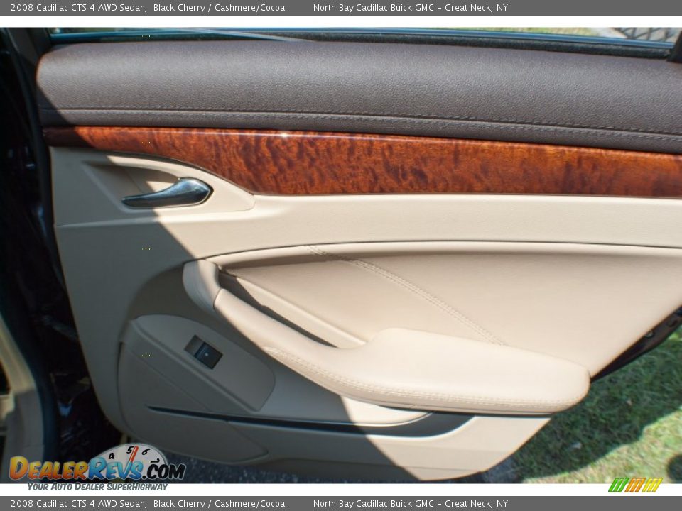 2008 Cadillac CTS 4 AWD Sedan Black Cherry / Cashmere/Cocoa Photo #12