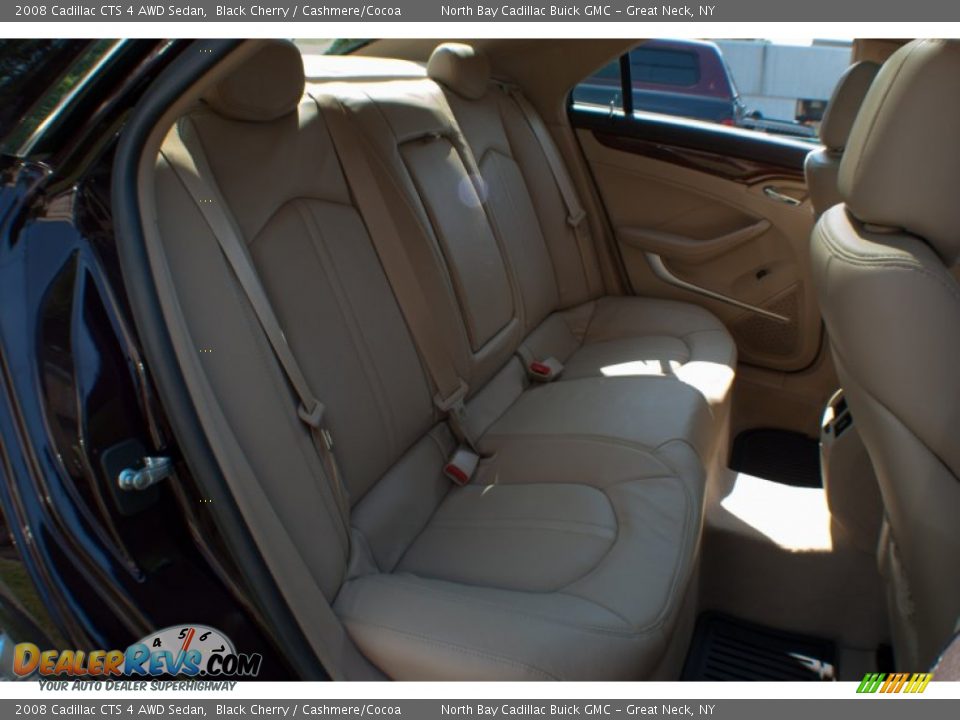 2008 Cadillac CTS 4 AWD Sedan Black Cherry / Cashmere/Cocoa Photo #13
