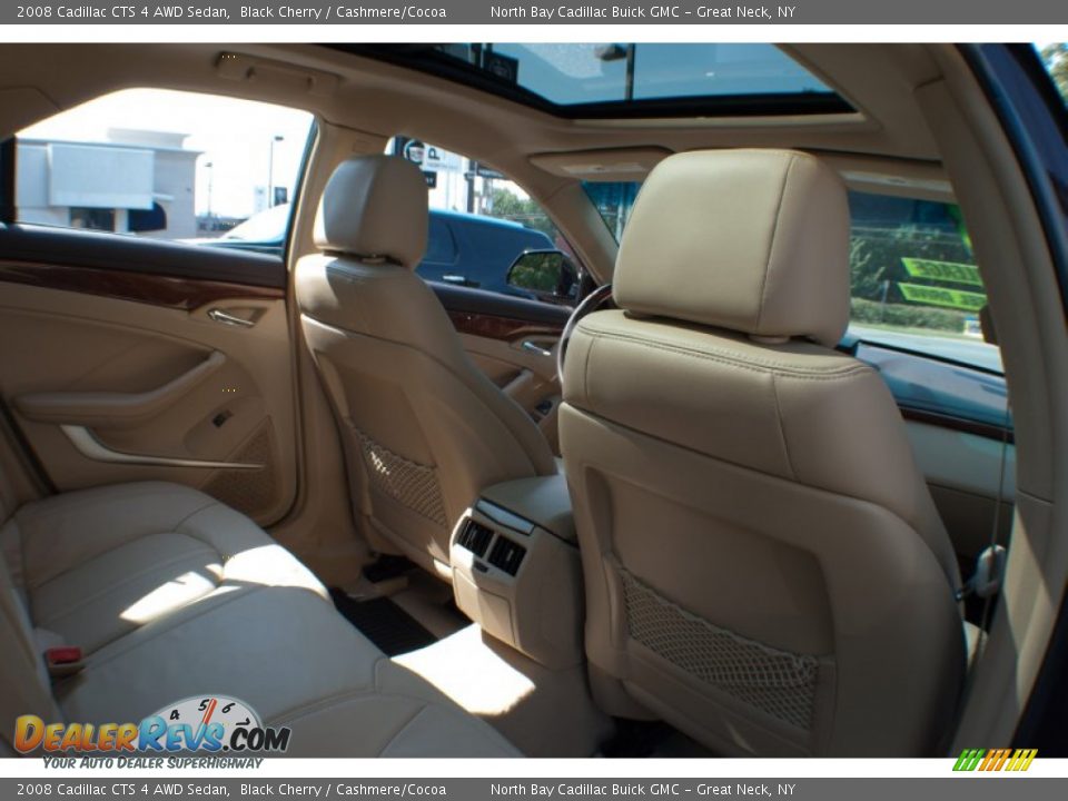 2008 Cadillac CTS 4 AWD Sedan Black Cherry / Cashmere/Cocoa Photo #14