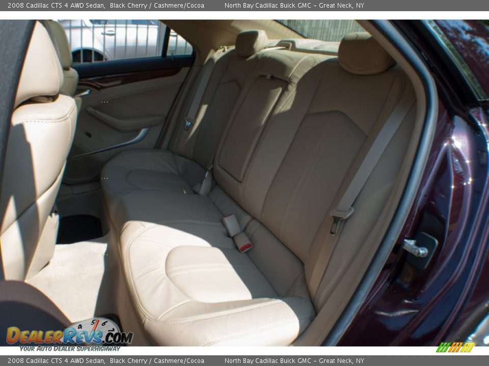 2008 Cadillac CTS 4 AWD Sedan Black Cherry / Cashmere/Cocoa Photo #16