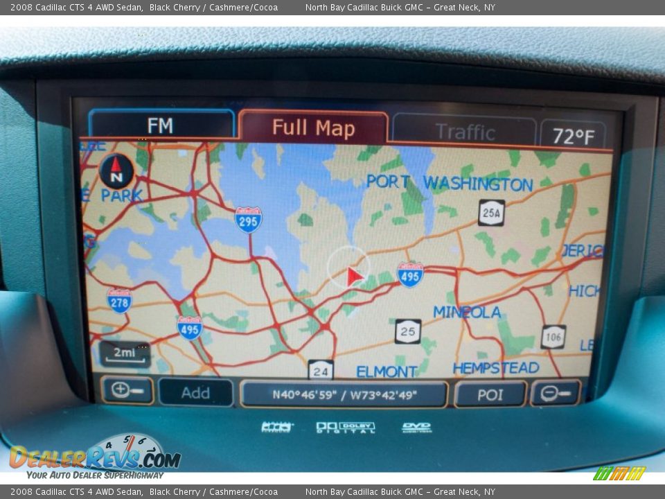 2008 Cadillac CTS 4 AWD Sedan Black Cherry / Cashmere/Cocoa Photo #22