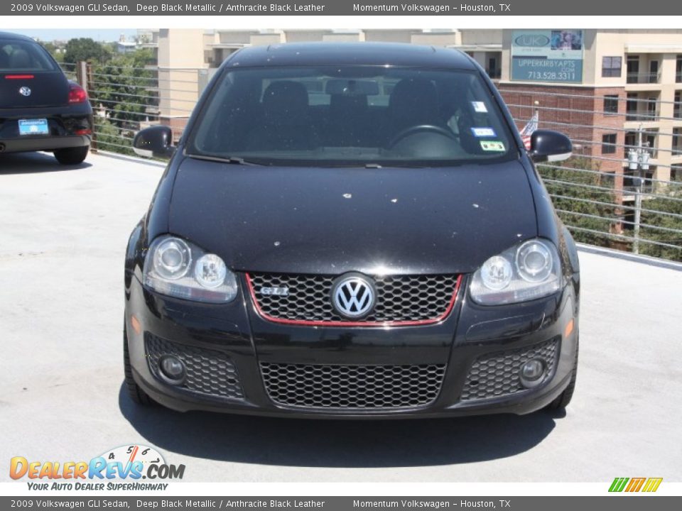 2009 Volkswagen GLI Sedan Deep Black Metallic / Anthracite Black Leather Photo #2