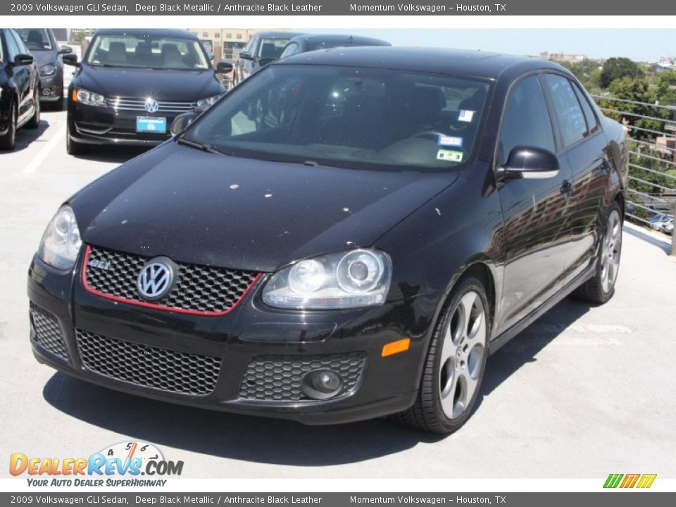 2009 Volkswagen GLI Sedan Deep Black Metallic / Anthracite Black Leather Photo #3