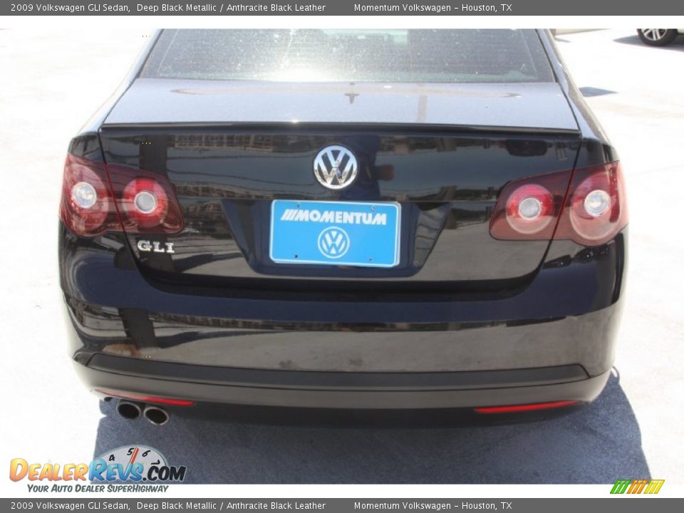 2009 Volkswagen GLI Sedan Deep Black Metallic / Anthracite Black Leather Photo #4