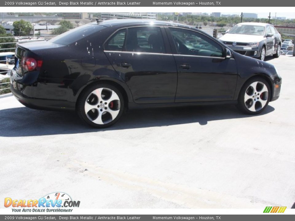 2009 Volkswagen GLI Sedan Deep Black Metallic / Anthracite Black Leather Photo #6