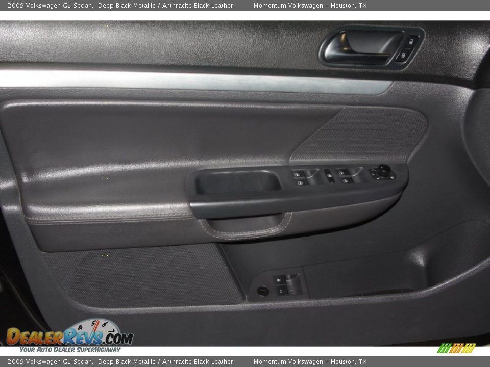 2009 Volkswagen GLI Sedan Deep Black Metallic / Anthracite Black Leather Photo #7