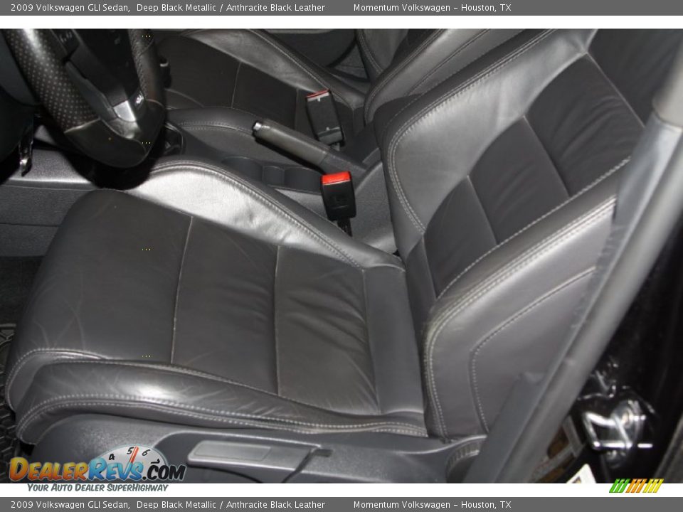 2009 Volkswagen GLI Sedan Deep Black Metallic / Anthracite Black Leather Photo #9