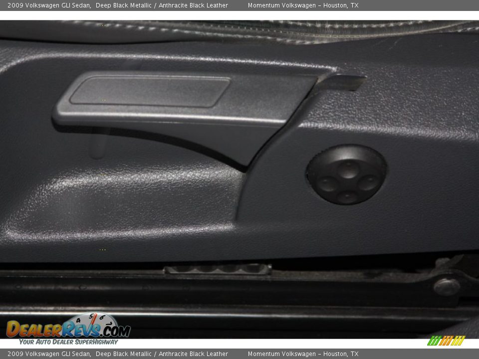 2009 Volkswagen GLI Sedan Deep Black Metallic / Anthracite Black Leather Photo #10