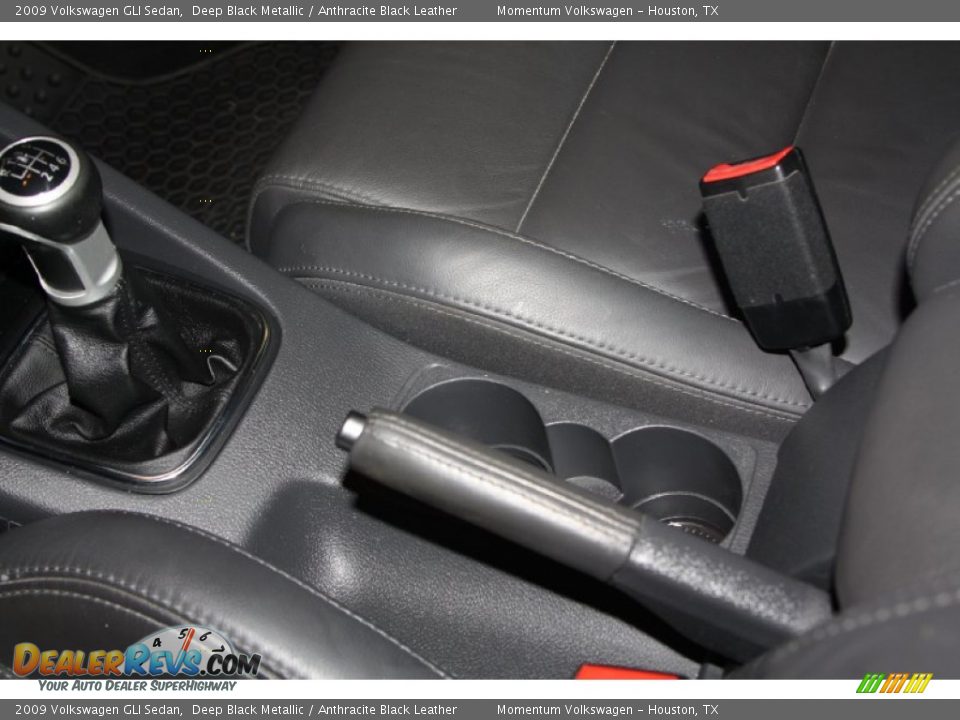 2009 Volkswagen GLI Sedan Deep Black Metallic / Anthracite Black Leather Photo #13