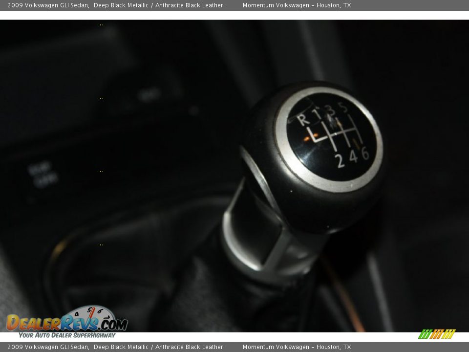 2009 Volkswagen GLI Sedan Deep Black Metallic / Anthracite Black Leather Photo #14