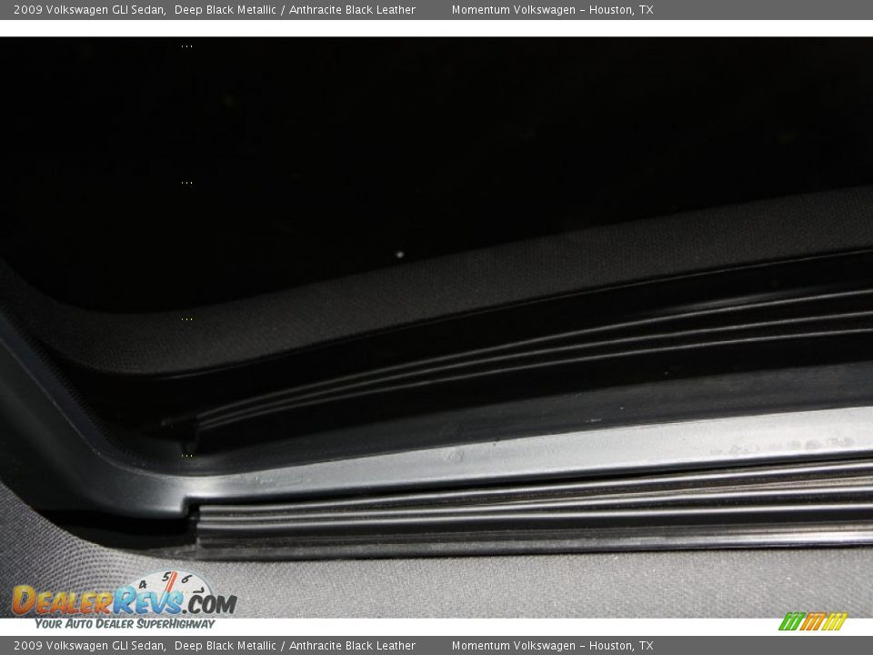 2009 Volkswagen GLI Sedan Deep Black Metallic / Anthracite Black Leather Photo #16