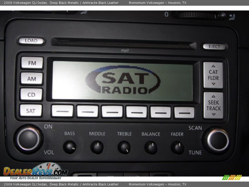 2009 Volkswagen GLI Sedan Deep Black Metallic / Anthracite Black Leather Photo #17