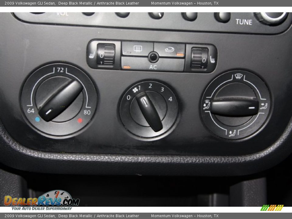 2009 Volkswagen GLI Sedan Deep Black Metallic / Anthracite Black Leather Photo #18