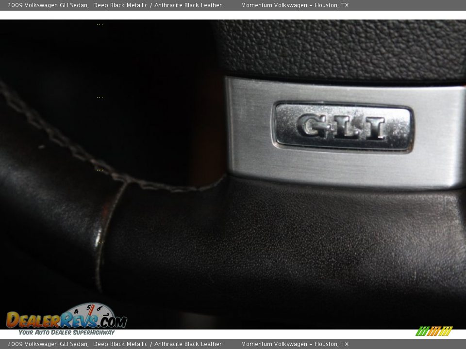 2009 Volkswagen GLI Sedan Deep Black Metallic / Anthracite Black Leather Photo #19