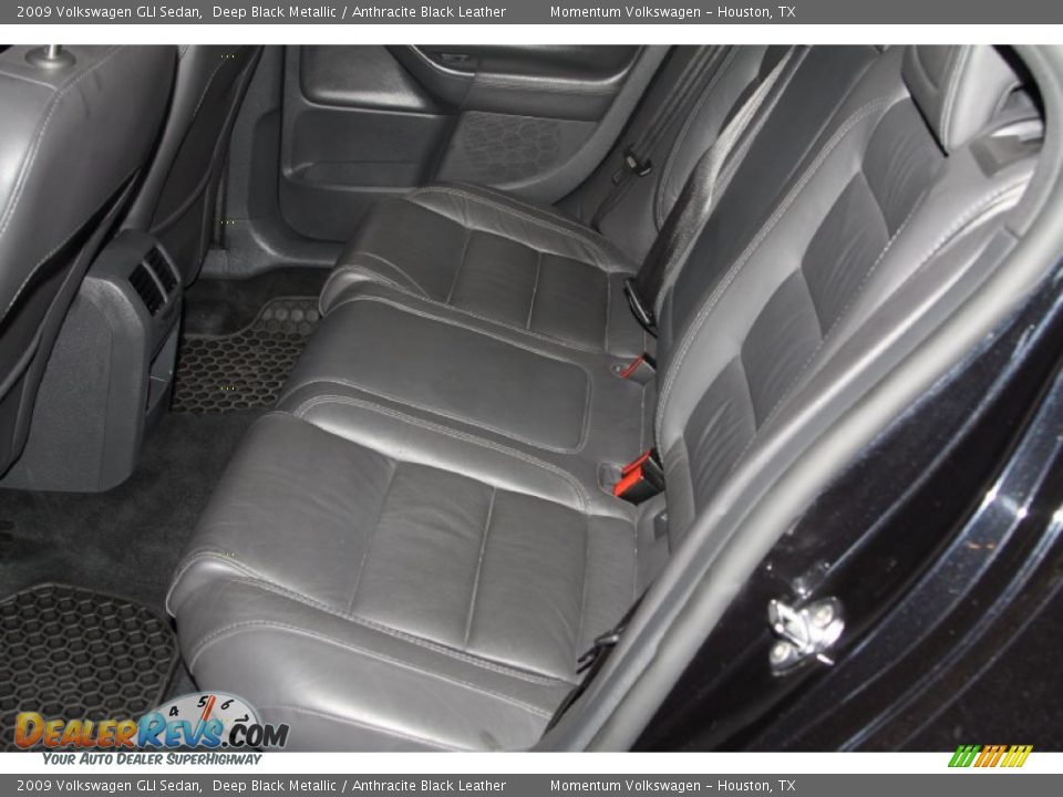 2009 Volkswagen GLI Sedan Deep Black Metallic / Anthracite Black Leather Photo #21