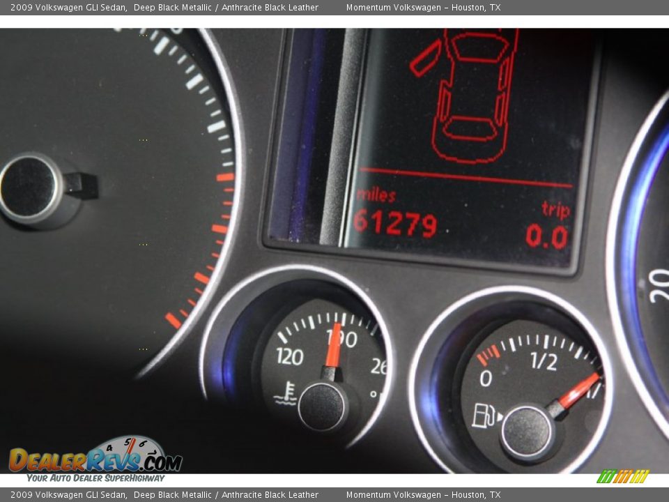 2009 Volkswagen GLI Sedan Deep Black Metallic / Anthracite Black Leather Photo #25