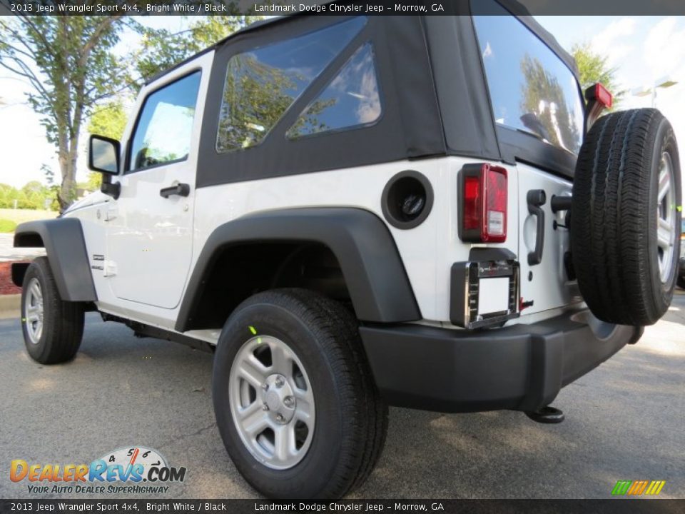 2013 Jeep Wrangler Sport 4x4 Bright White / Black Photo #2