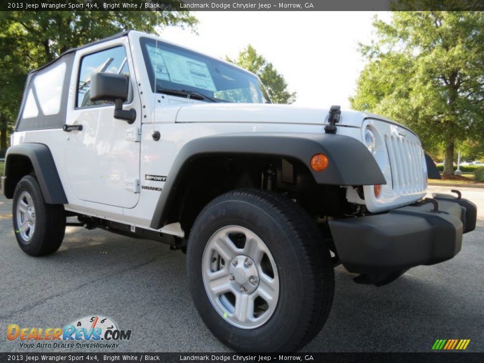 2013 Jeep Wrangler Sport 4x4 Bright White / Black Photo #4