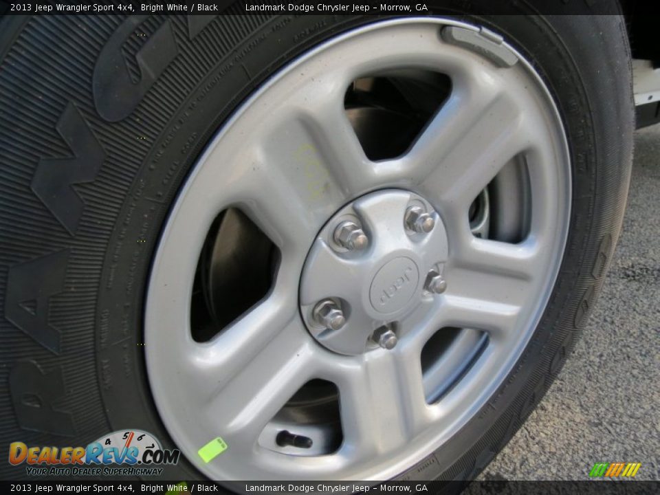 2013 Jeep Wrangler Sport 4x4 Bright White / Black Photo #5