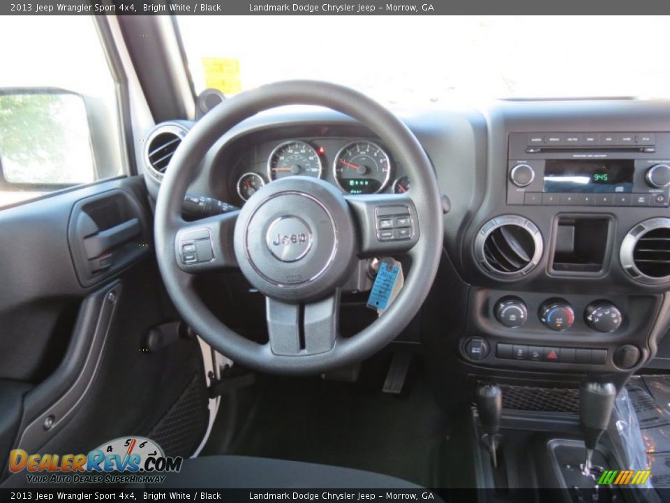 2013 Jeep Wrangler Sport 4x4 Bright White / Black Photo #10