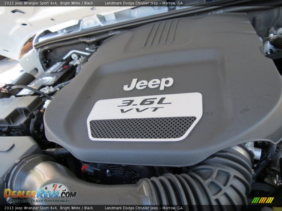 2013 Jeep Wrangler Sport 4x4 Bright White / Black Photo #11