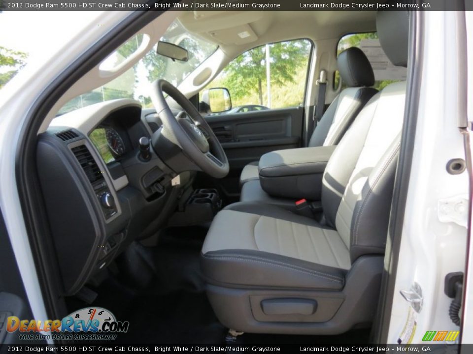2012 Dodge Ram 5500 HD ST Crew Cab Chassis Bright White / Dark Slate/Medium Graystone Photo #8