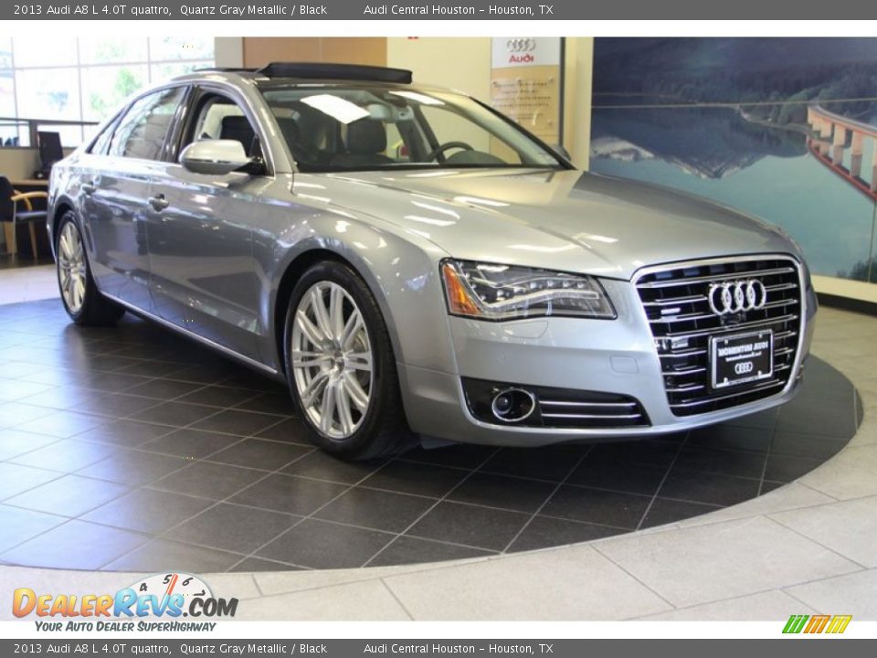 2013 Audi A8 L 4.0T quattro Quartz Gray Metallic / Black Photo #1