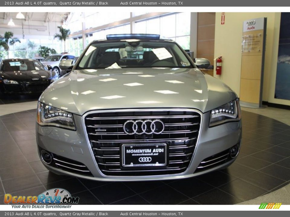 2013 Audi A8 L 4.0T quattro Quartz Gray Metallic / Black Photo #2