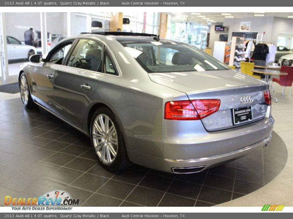 2013 Audi A8 L 4.0T quattro Quartz Gray Metallic / Black Photo #4