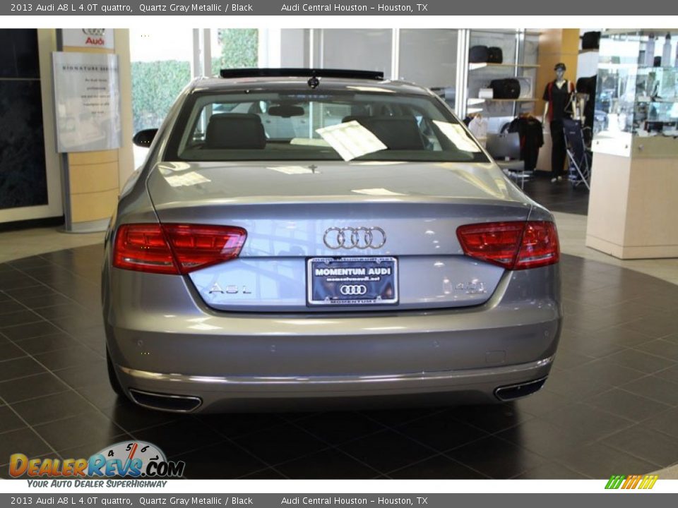 2013 Audi A8 L 4.0T quattro Quartz Gray Metallic / Black Photo #5