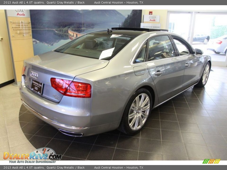 2013 Audi A8 L 4.0T quattro Quartz Gray Metallic / Black Photo #6
