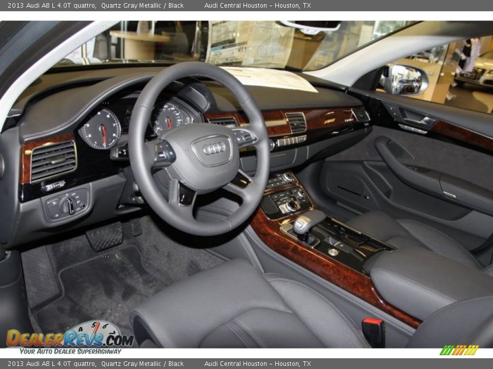 Black Interior - 2013 Audi A8 L 4.0T quattro Photo #9