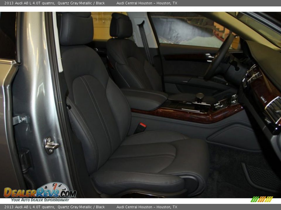 2013 Audi A8 L 4.0T quattro Quartz Gray Metallic / Black Photo #26