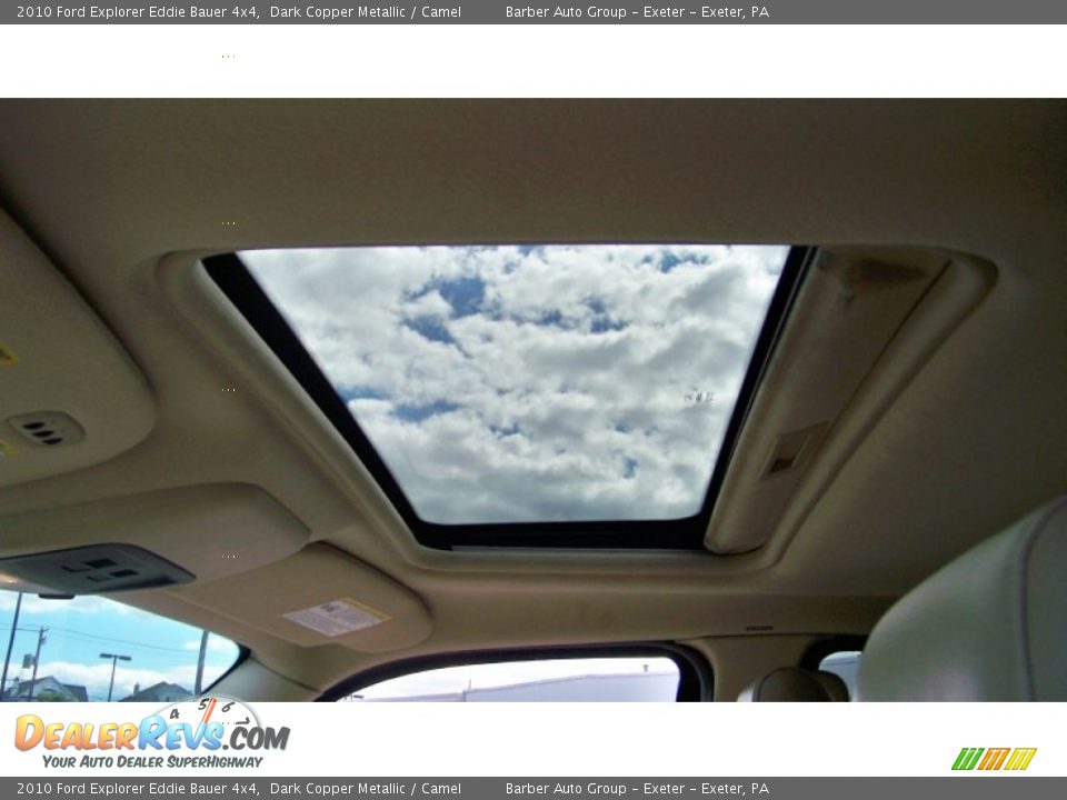 Sunroof of 2010 Ford Explorer Eddie Bauer 4x4 Photo #14