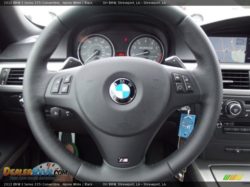 2013 BMW 3 Series 335i Convertible Steering Wheel Photo #10