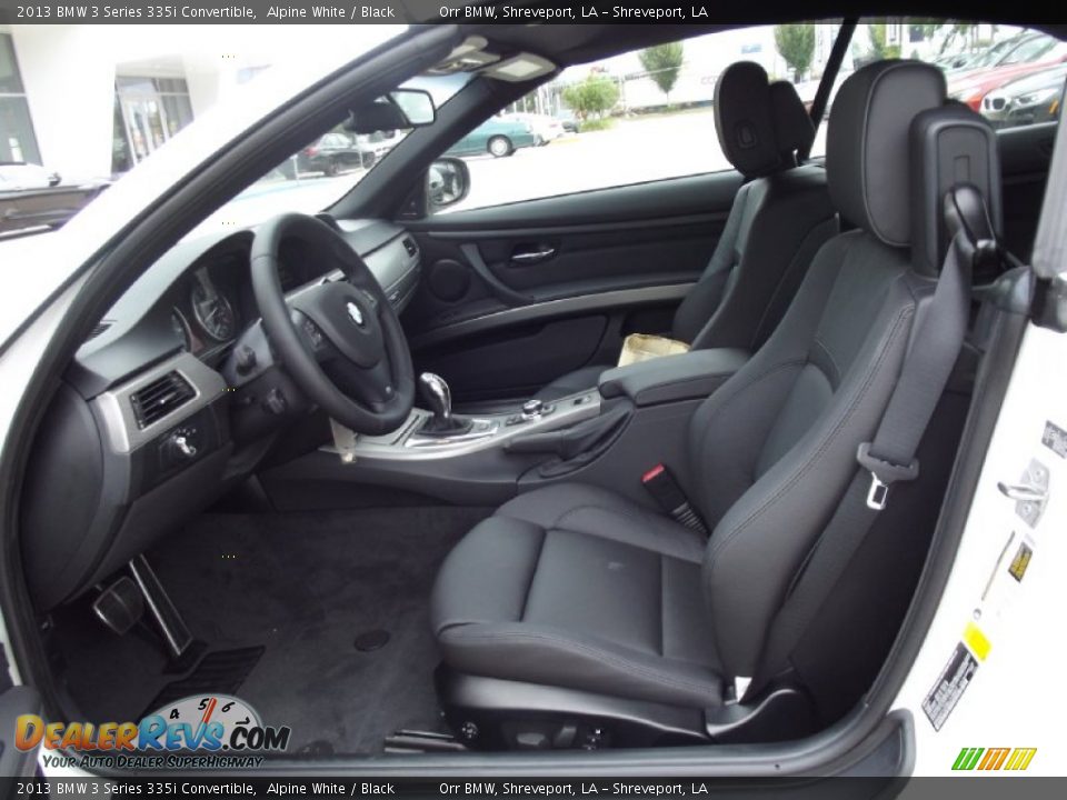 Black Interior - 2013 BMW 3 Series 335i Convertible Photo #13