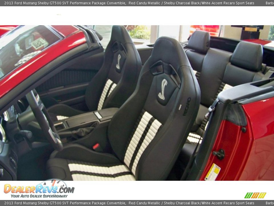 Front Seat of 2013 Ford Mustang Shelby GT500 SVT Performance Package Convertible Photo #14