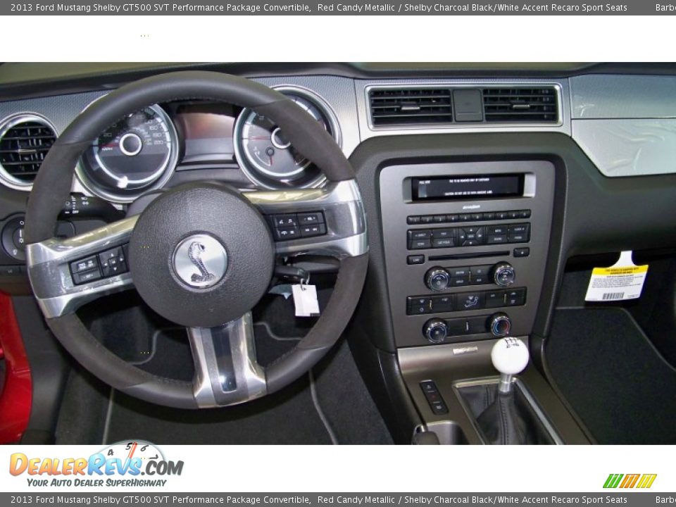 Dashboard of 2013 Ford Mustang Shelby GT500 SVT Performance Package Convertible Photo #16