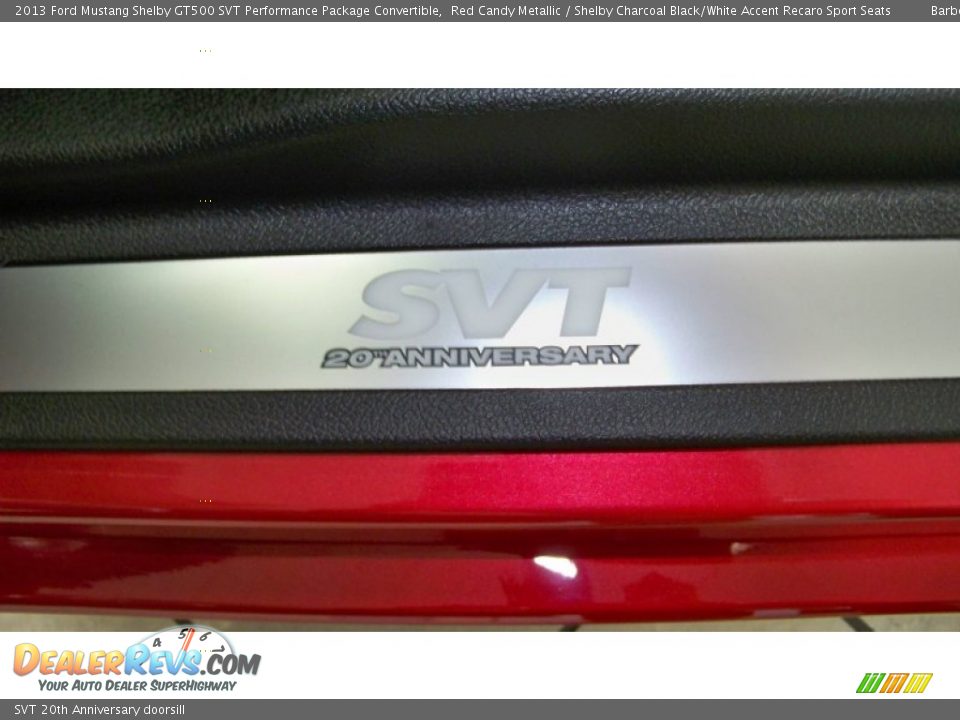 SVT 20th Anniversary doorsill - 2013 Ford Mustang