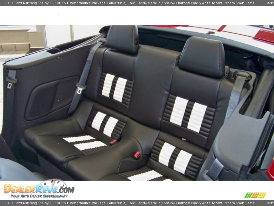 Rear Seat of 2013 Ford Mustang Shelby GT500 SVT Performance Package Convertible Photo #20