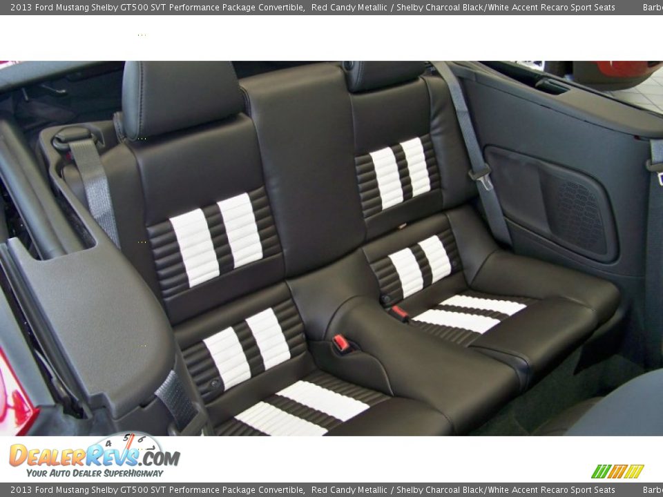 Rear Seat of 2013 Ford Mustang Shelby GT500 SVT Performance Package Convertible Photo #21