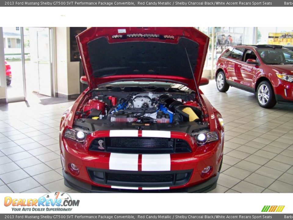 2013 Ford Mustang Shelby GT500 SVT Performance Package Convertible Red Candy Metallic / Shelby Charcoal Black/White Accent Recaro Sport Seats Photo #25