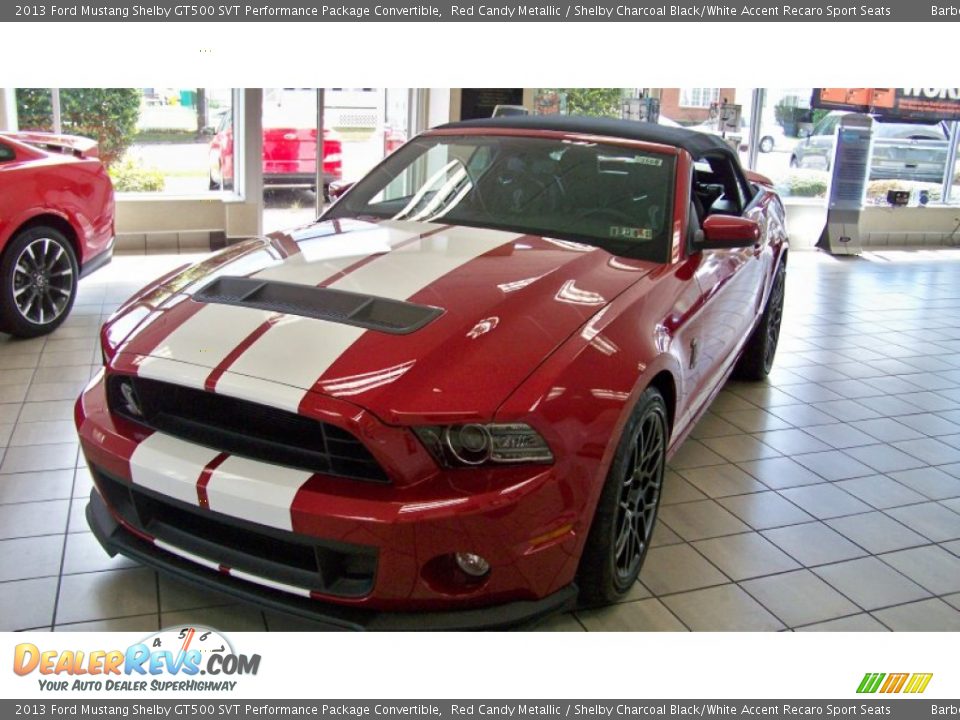 Front 3/4 View of 2013 Ford Mustang Shelby GT500 SVT Performance Package Convertible Photo #33