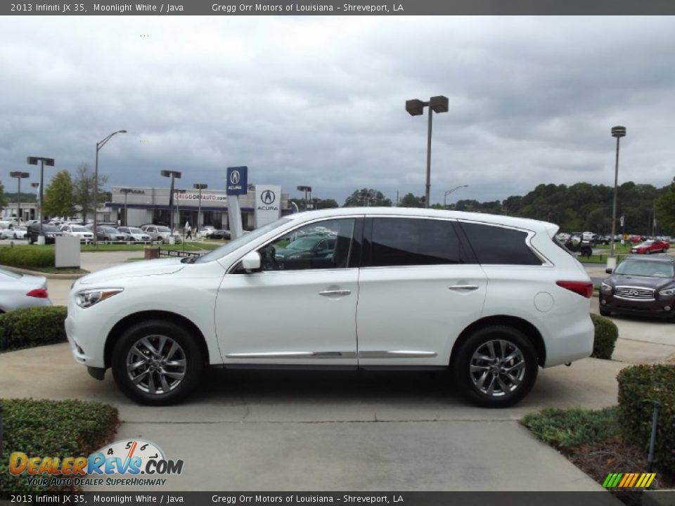 2013 Infiniti JX 35 Moonlight White / Java Photo #4