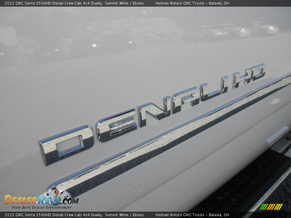 2013 GMC Sierra 3500HD Denali Crew Cab 4x4 Dually Summit White / Ebony Photo #6