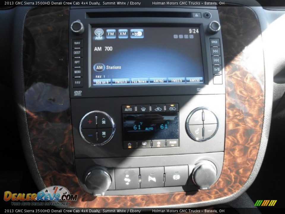 2013 GMC Sierra 3500HD Denali Crew Cab 4x4 Dually Summit White / Ebony Photo #8