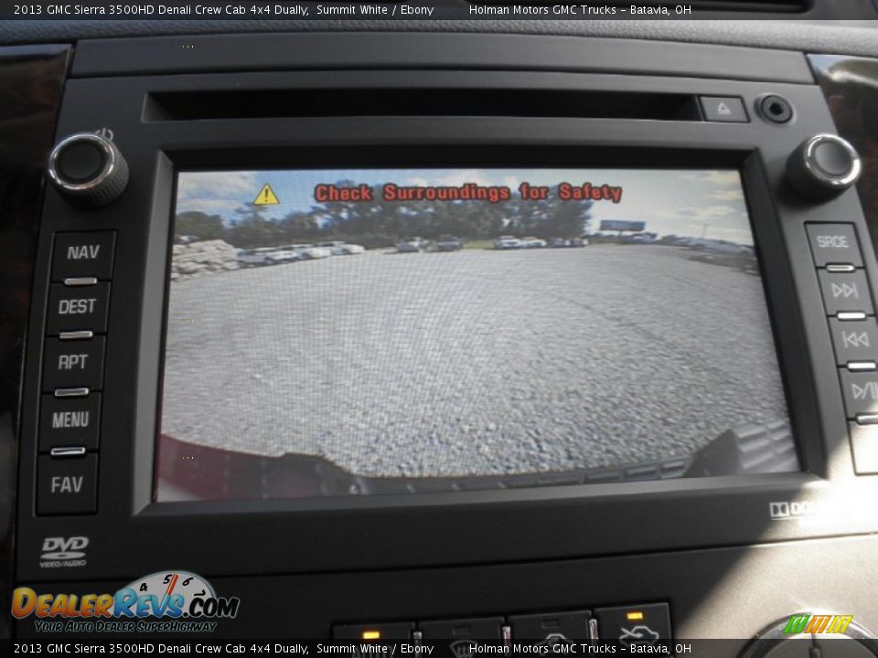 2013 GMC Sierra 3500HD Denali Crew Cab 4x4 Dually Summit White / Ebony Photo #9