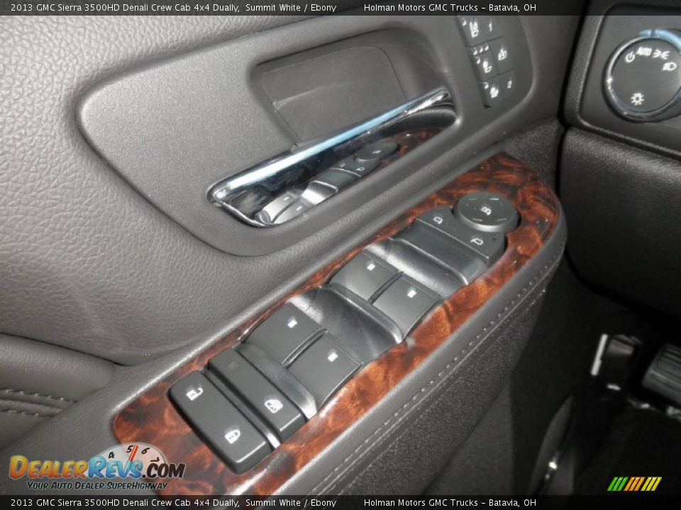 2013 GMC Sierra 3500HD Denali Crew Cab 4x4 Dually Summit White / Ebony Photo #11