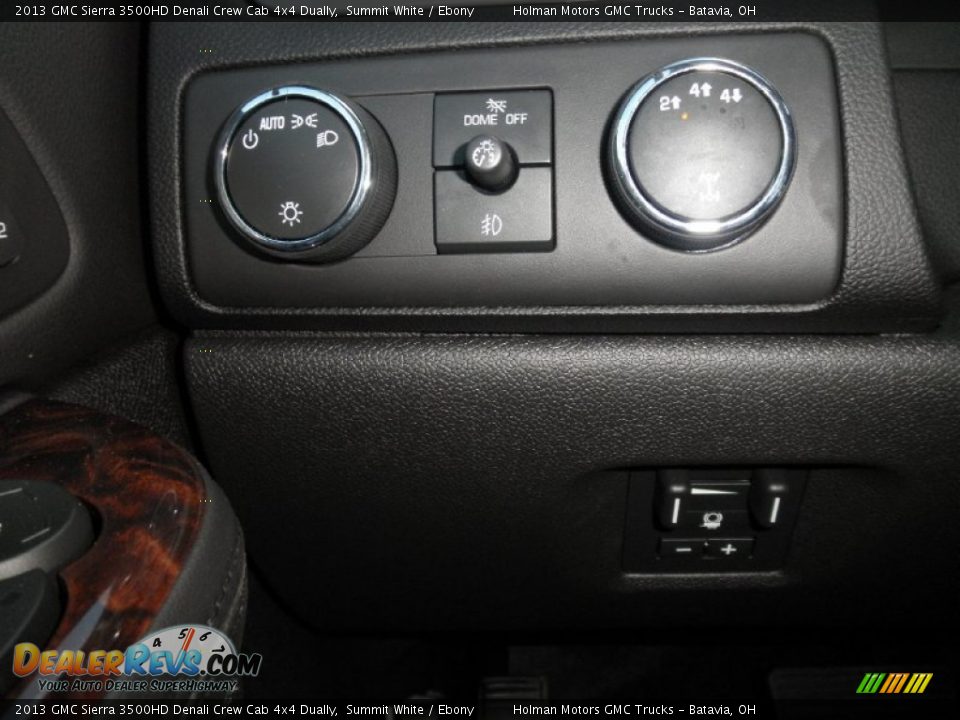 2013 GMC Sierra 3500HD Denali Crew Cab 4x4 Dually Summit White / Ebony Photo #12
